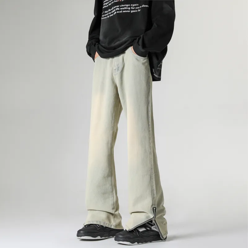 FASTFISH Jeans Unisex Yellow Mud-3