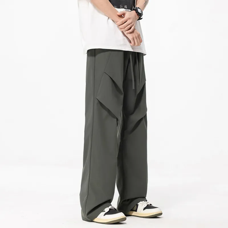 FASTFISH Casual Pants Unisex Black-11