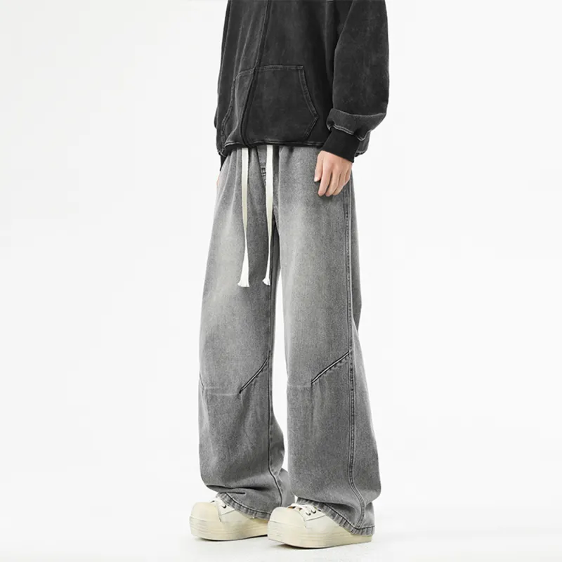 FASTFISH Jeans Unisex Black Gray-12
