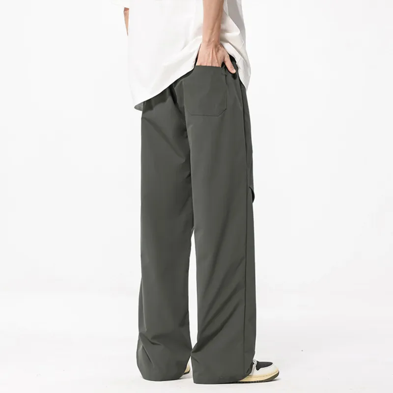FASTFISH Casual Pants Unisex Black-12