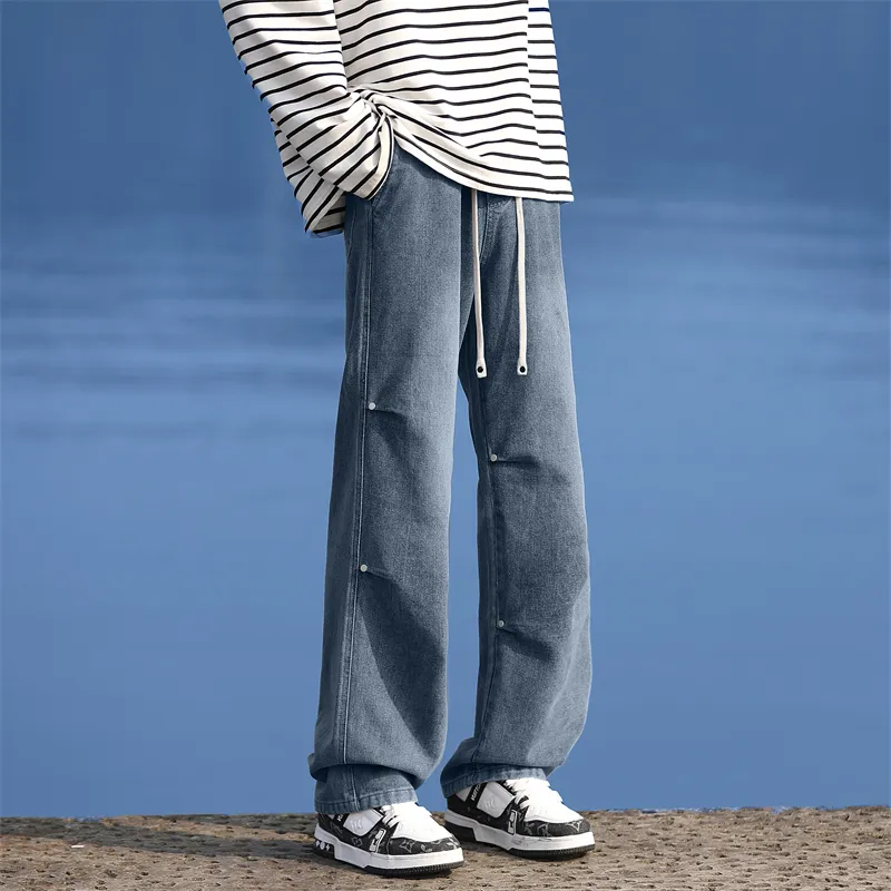 FASTFISH Jeans Unisex Medium Blue-2