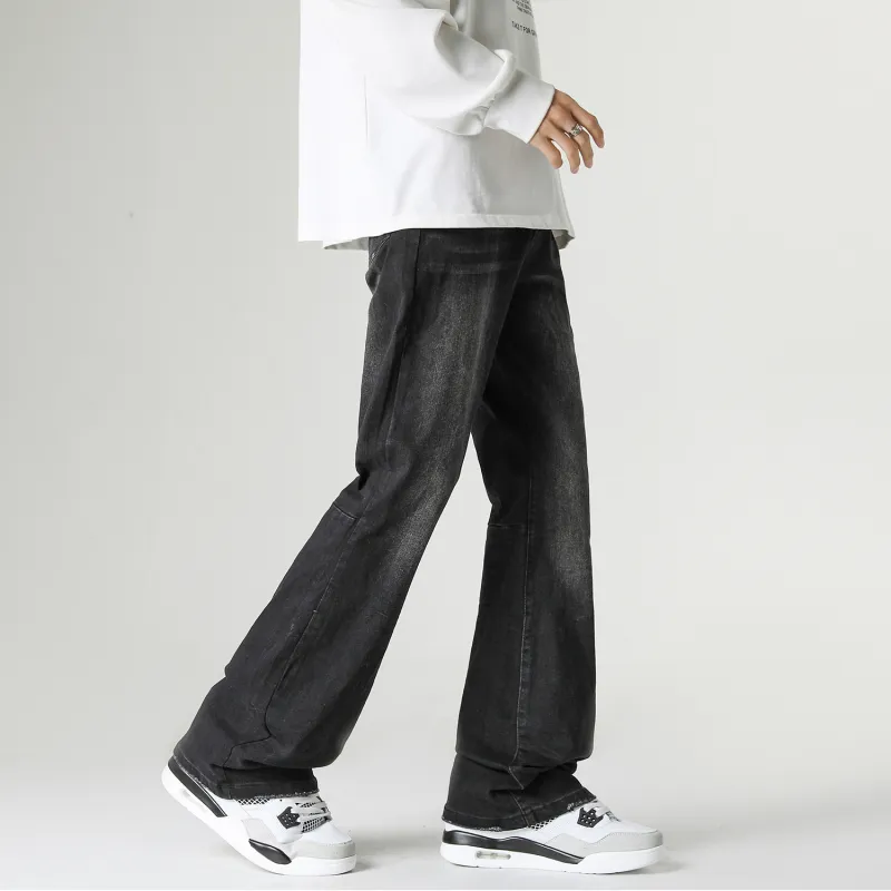 FASTFISH Jeans Unisex Black Gray Color-2