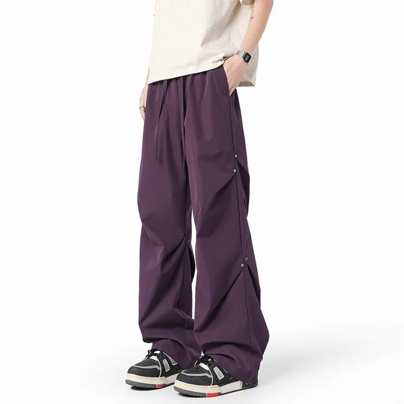 FASTFISH Casual Pants Unisex Black-20