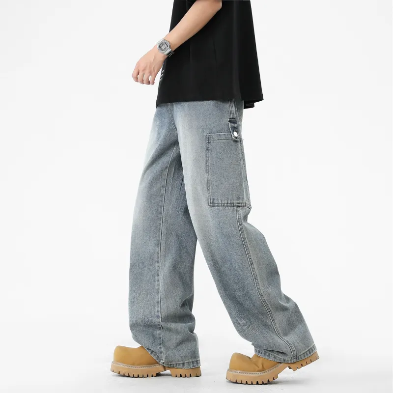 FASTFISH Jeans Unisex Vintage Blue-5