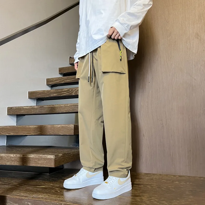 FASTFISH Casual Pants Unisex Army Green-19