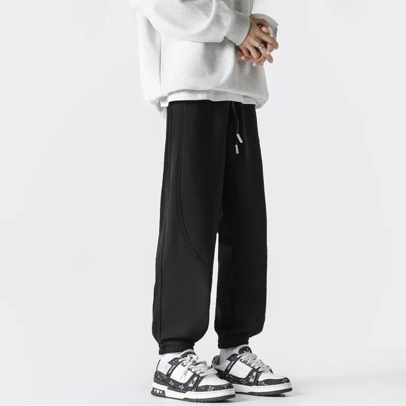 FASTFISH Casual Pants Unisex Light Gray-6