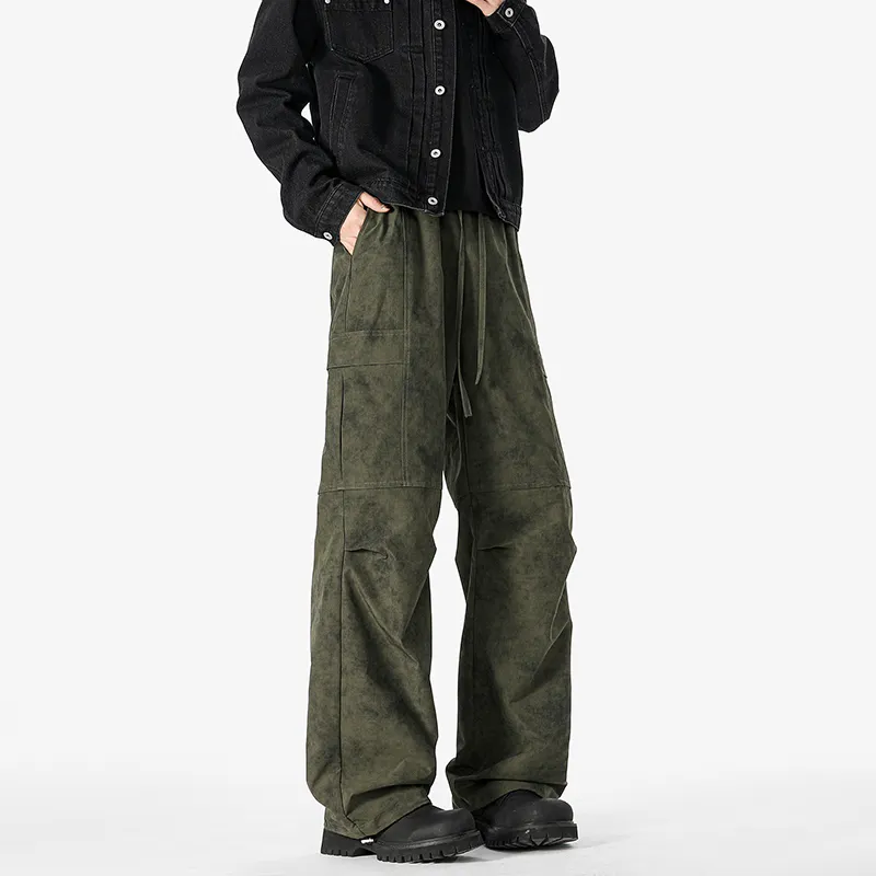 FASTFISH Casual Pants Unisex Black-16