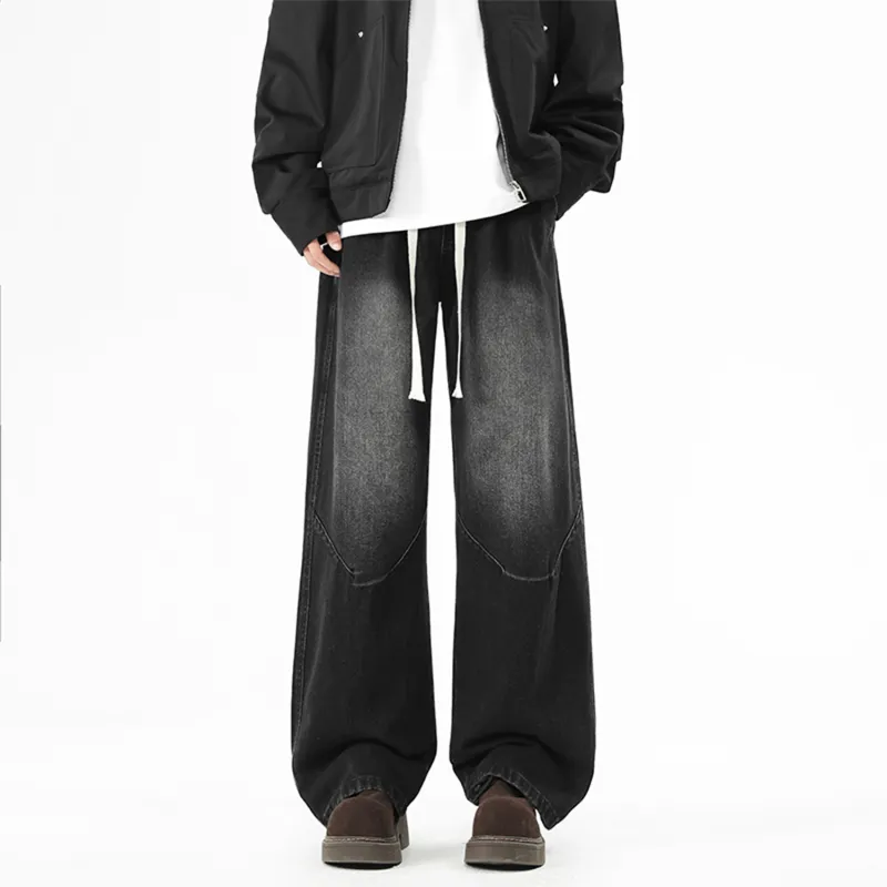 FASTFISH Jeans Unisex Black Gray-6
