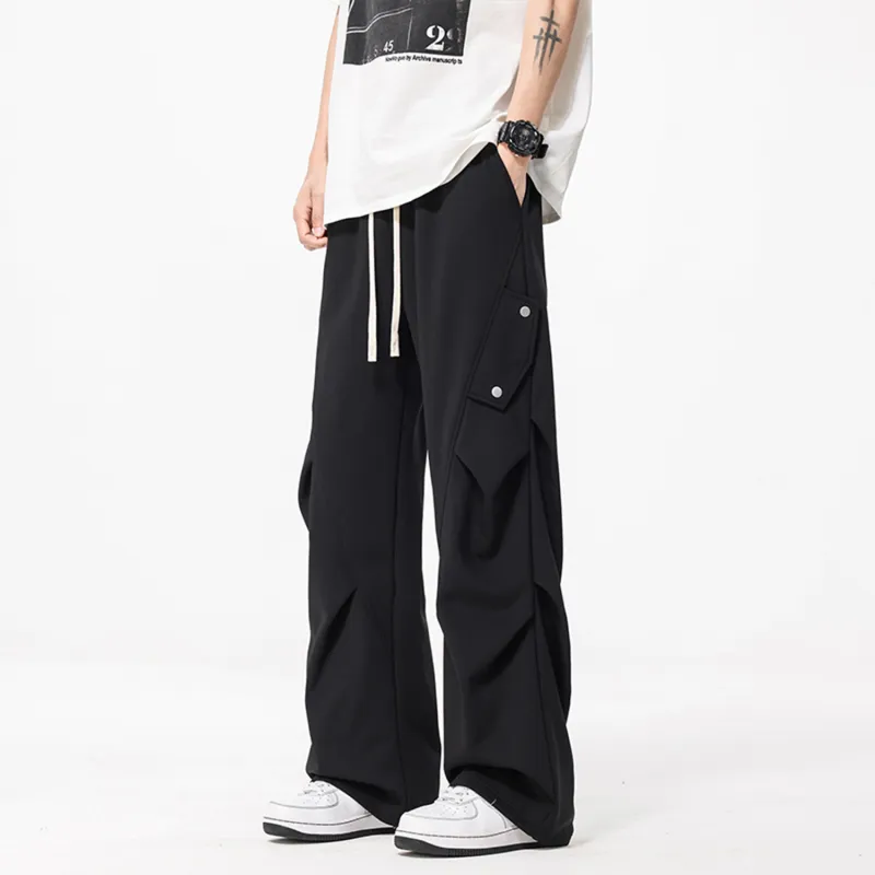 FASTFISH Casual Pants Unisex White-13