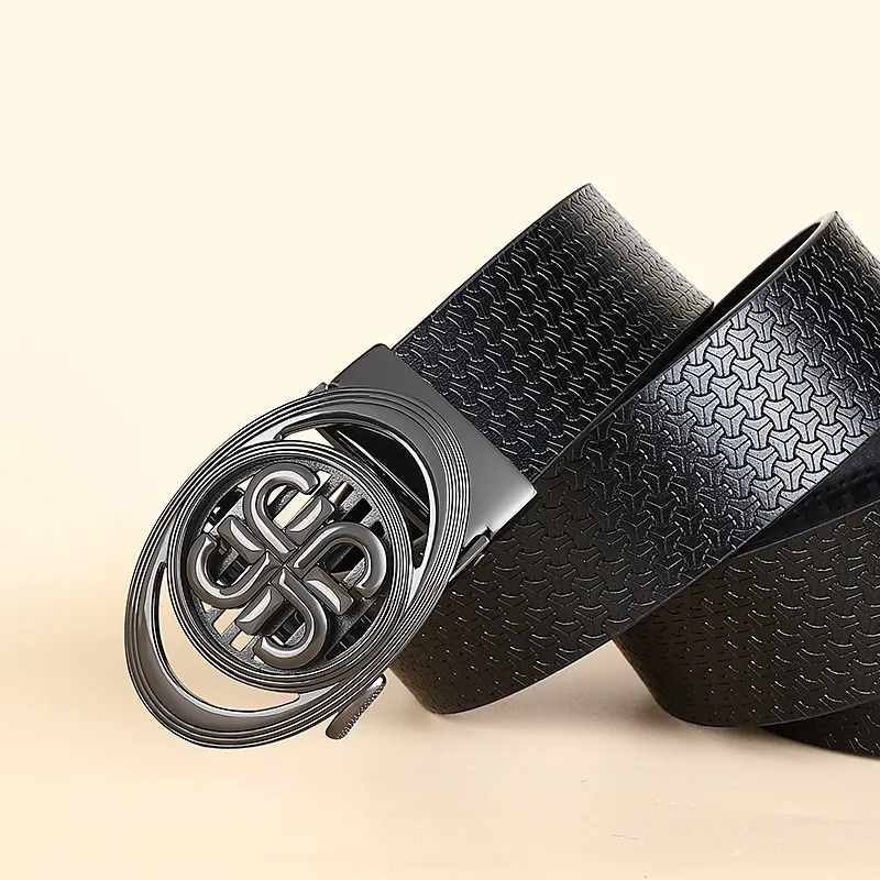 MILLIE'S Cow Split Leather Belts Men's Width 3.4cm-3