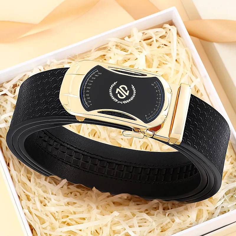 MILLIE'S Cow Split Leather Belts Men's Width 3.4cm-1