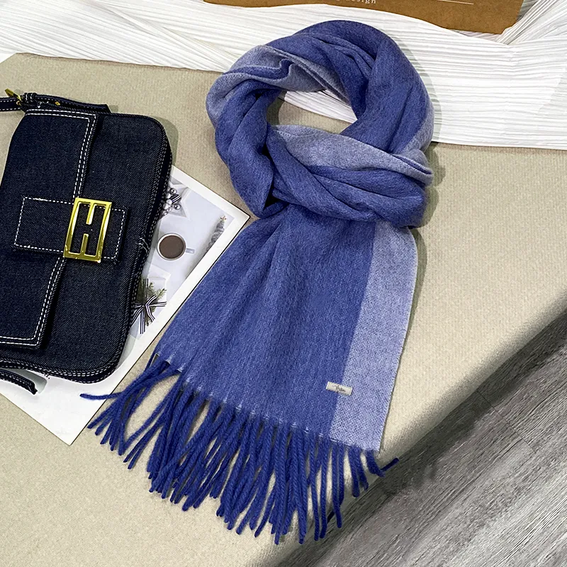 MILLIE'S Wool Knit Scarves Unisex-7