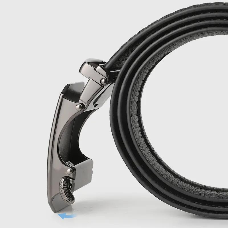 MILLIE'S Cow Leather Leather Belts Men's 3.5cm-1