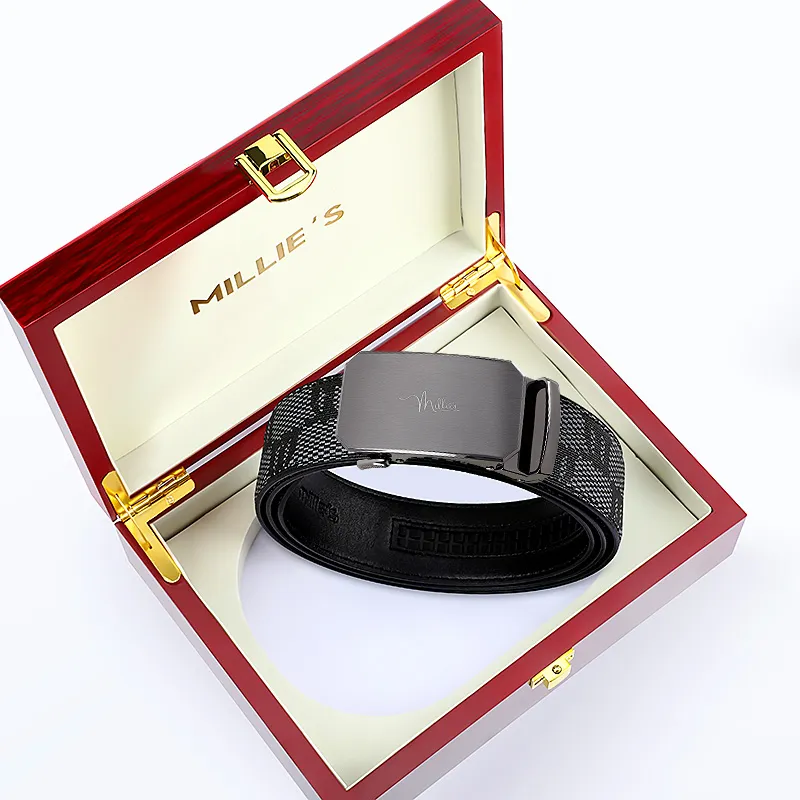 MILLIE'S Polyvinyl Chloride Leather Belts Men's Width 3.5cm-7