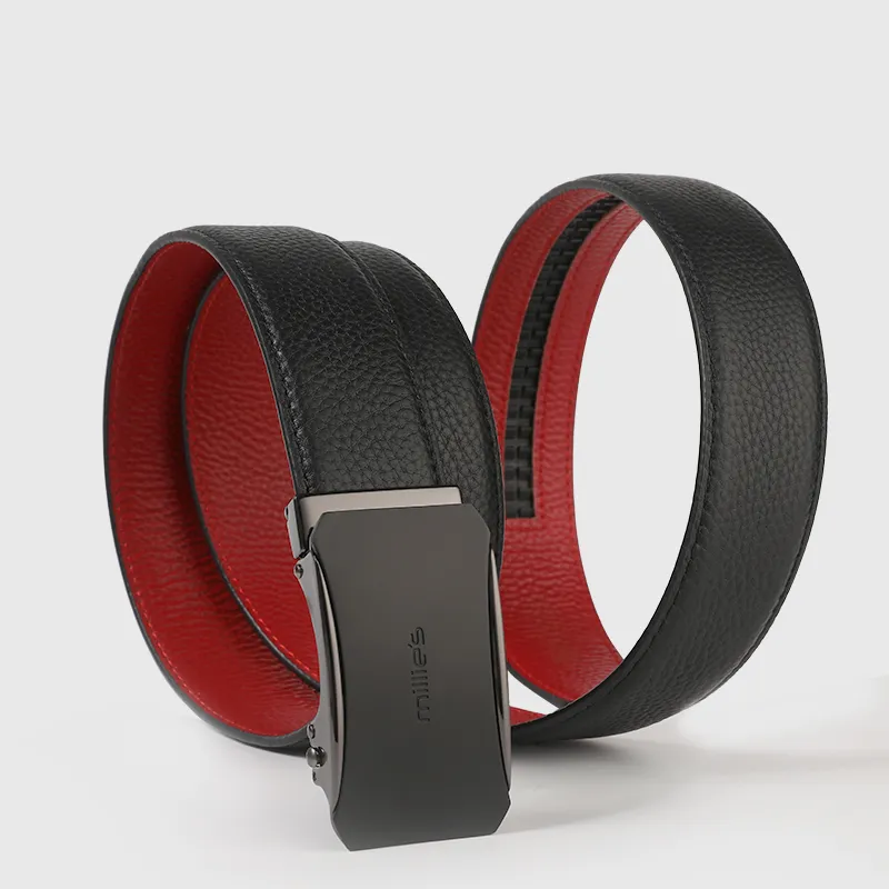 MILLIE'S Top Grain Cow Leather Leather Belts Men's Width  3.5cm-3
