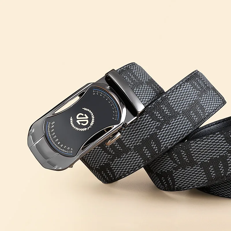 MILLIE'S Polyvinyl Chloride Leather Belts Men's Width 3.5cm-1