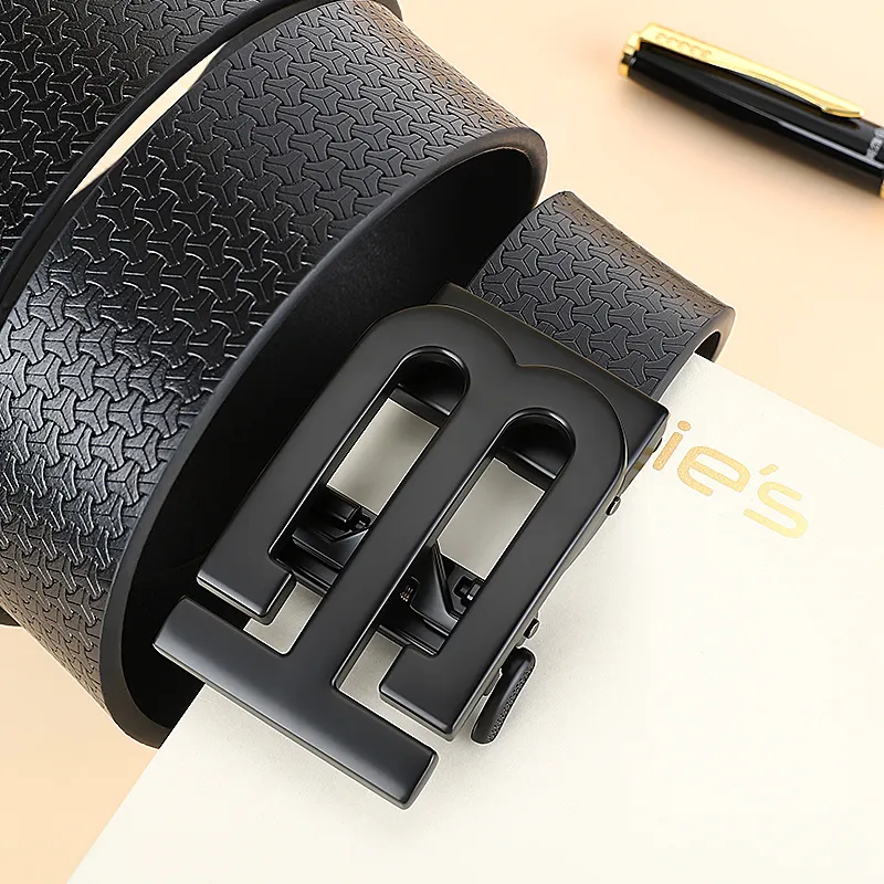 MILLIE'S Cow Split Leather Belts Men's Width 3.4cm-5
