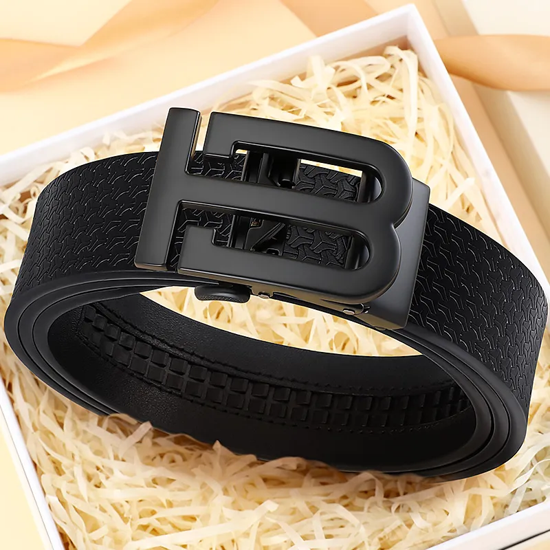 MILLIE'S Cow Split Leather Belts Men's Width 3.4cm-2
