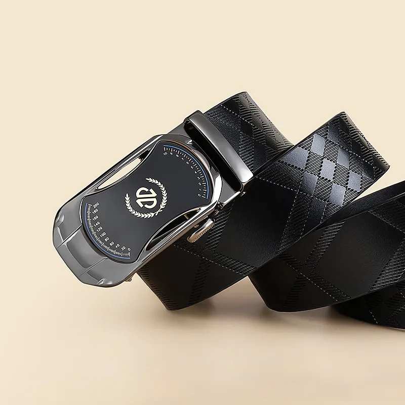 MILLIE'S Cow Split Leather Belts Men's Width 3.4cm-2