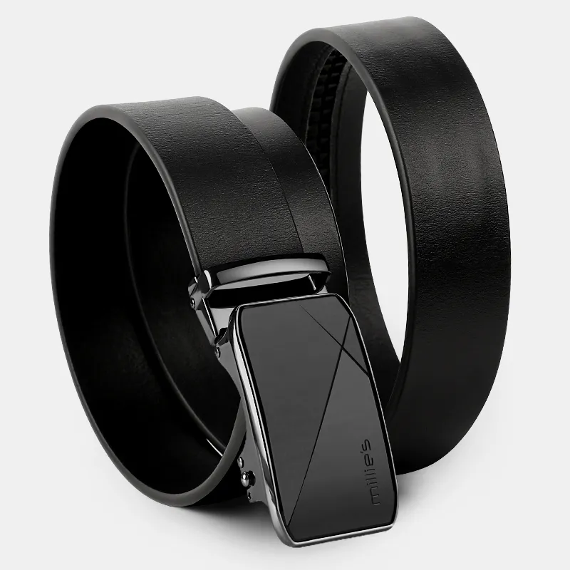 MILLIE'S Top Grain Cow Leather Cow Leather Leather Belts Men's Width  3.5cm-4