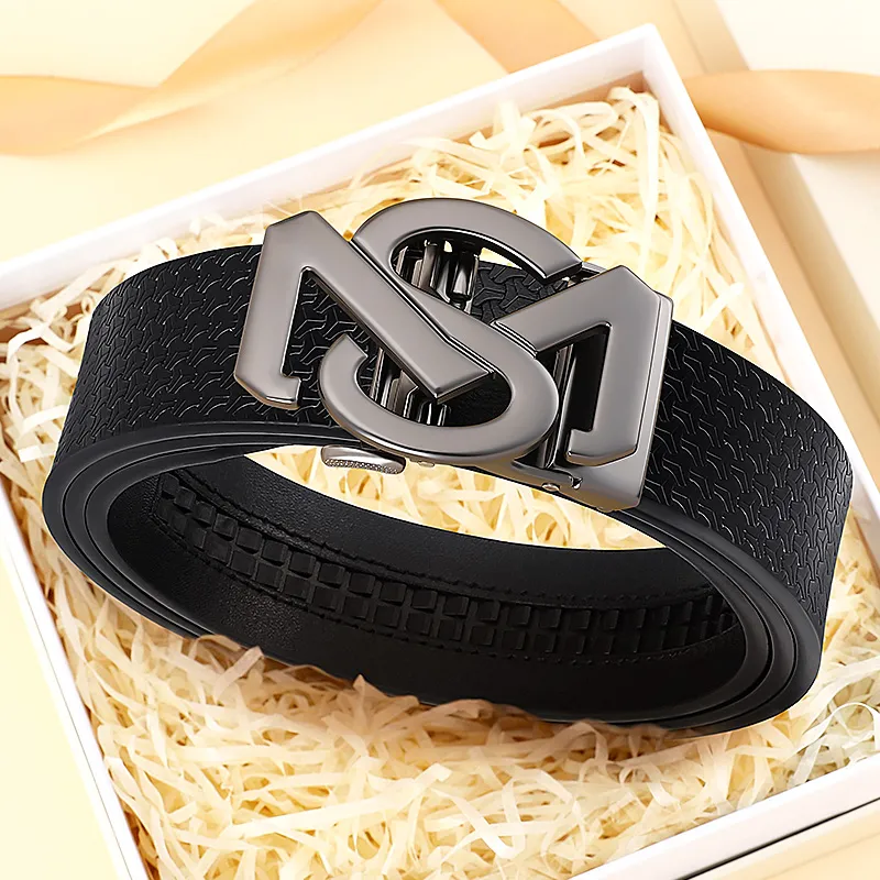 MILLIE'S Cow Split Leather Belts Men's Width 3.4cm-2