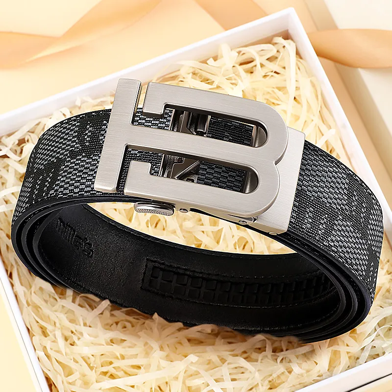 MILLIE'S Polyvinyl Chloride Leather Belts Men's 3.5cm-1