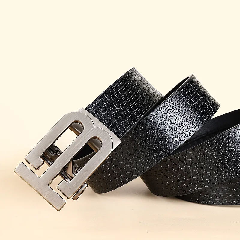 MILLIE'S Cow Split Leather Belts Men's 3.4cm-3