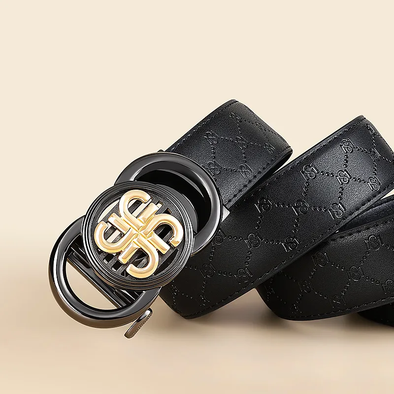 MILLIE'S Cow Split Leather Belts Men's Width  3.5cm-4