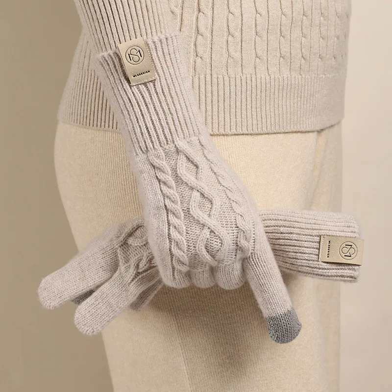 MILLIE'S Wool Knit Gloves Unisex-4