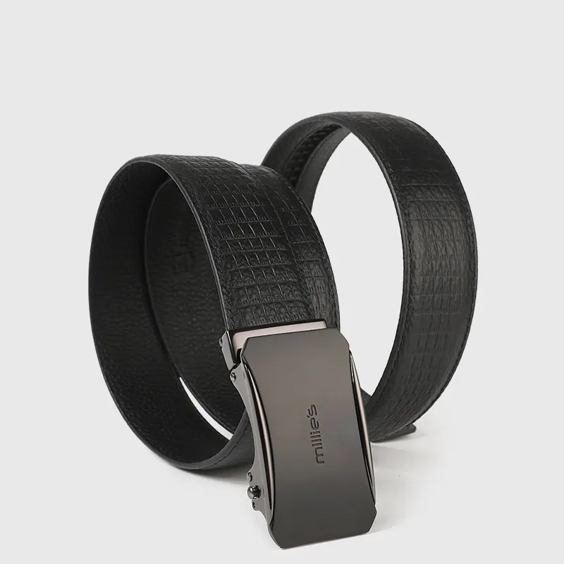 MILLIE'S Top Grain Cow Leather Leather Belts Men's Width  3.5cm-2