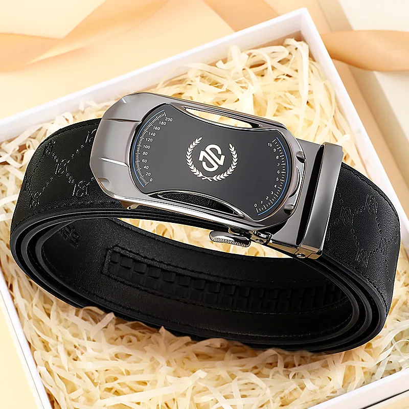 MILLIE'S Cow Split Leather Belts Men's Width  3.5cm-3