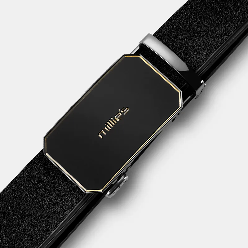 MILLIE'S Top Grain Cow Leather Leather Belts Men's Width  3.5cm-1