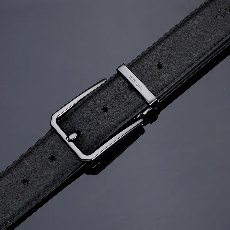 MILLIE'S Cow Split Leather Leather Belts Men's Width 3.5CM-4