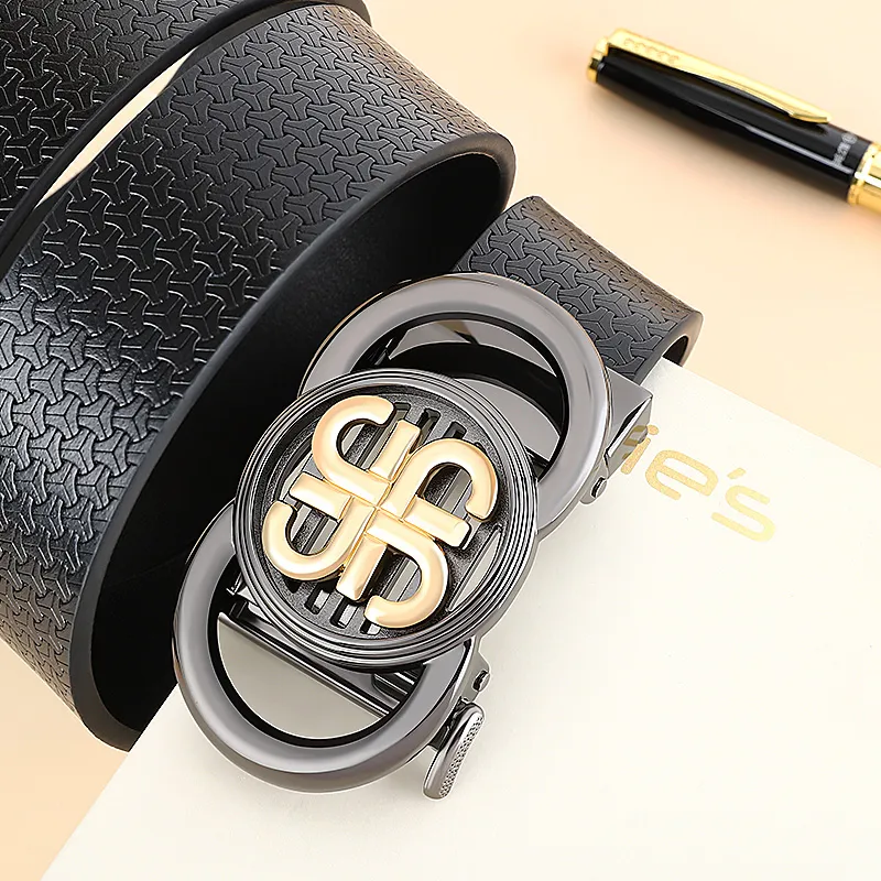 MILLIE'S Cow Split Leather Belts Men's Width 3.4cm-5