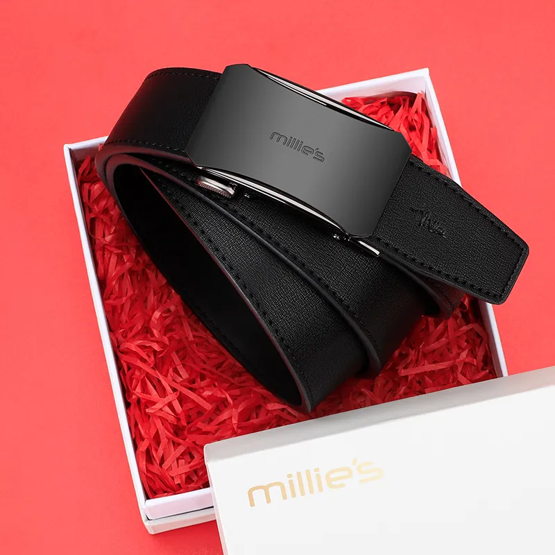 MILLIE'S Cow Split Leather Leather Belts Men's Width  3.5cm-7