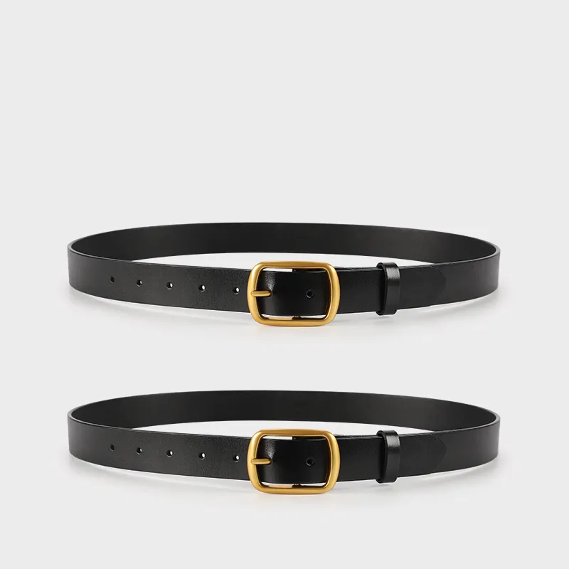 MILLIE'S Cow Split Leather Leather Belts Women's Width 2.8CM-6