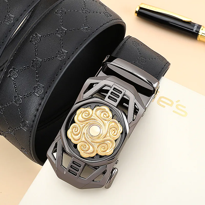 MILLIE'S Cow Split Leather Belts Men's Width  3.5cm-4