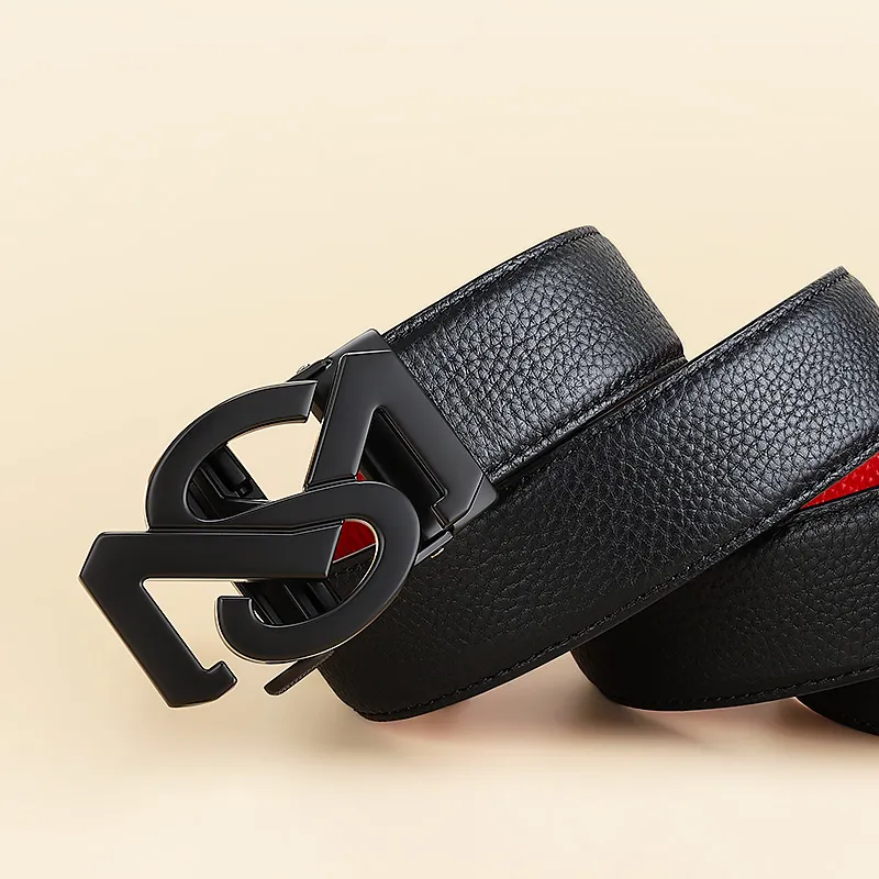 MILLIE'S Top Grain Cow Leather Belts Men's 3.5cm-3