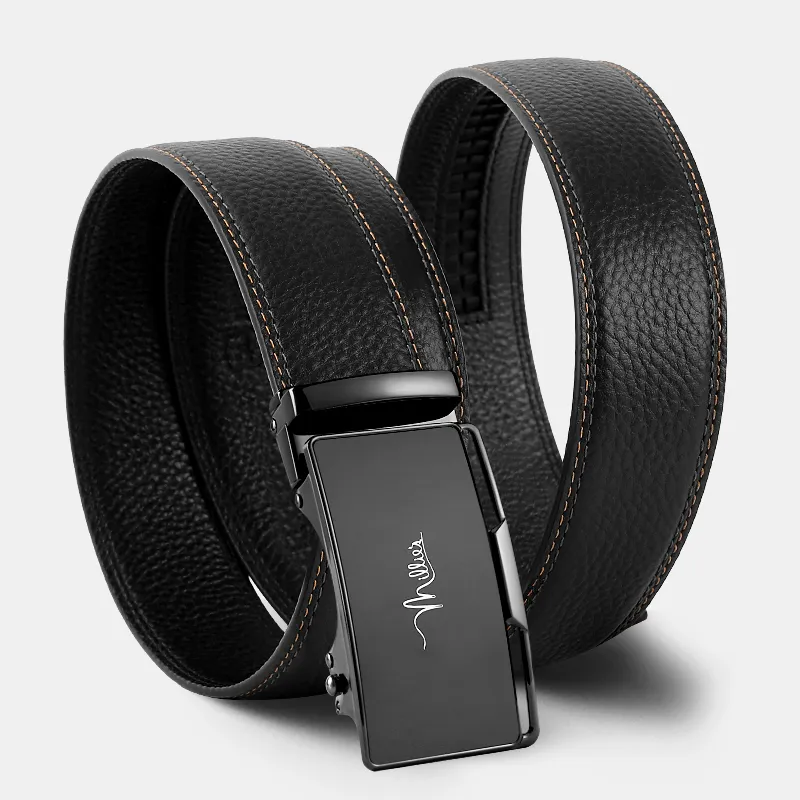MILLIE'S Cow Leather Leather Belts Men's Width  3.5cm-4