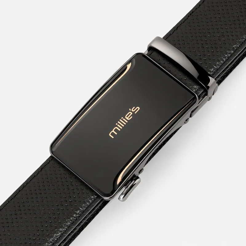 MILLIE'S Top Grain Cow Leather Leather Belts Men's Width  3.5cm-1