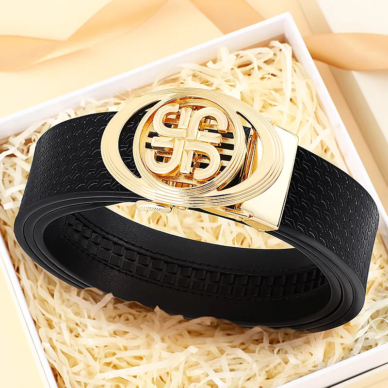 MILLIE'S Cow Split Leather Belts Men's 3.4cm-2