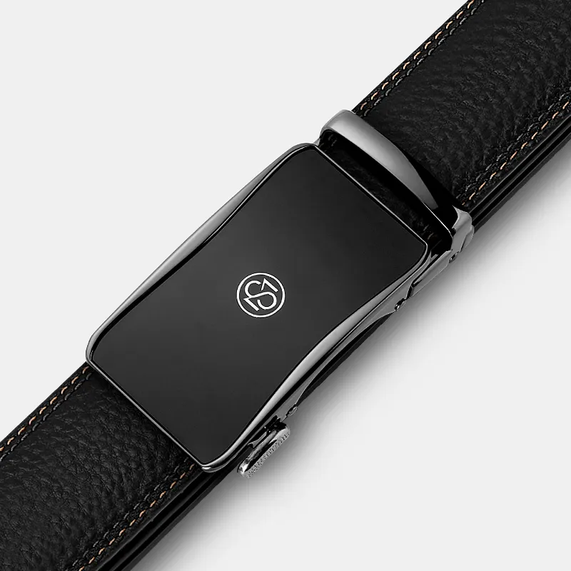 MILLIE'S Top Grain Cow Leather Belts Men's Width 3.5cm-1
