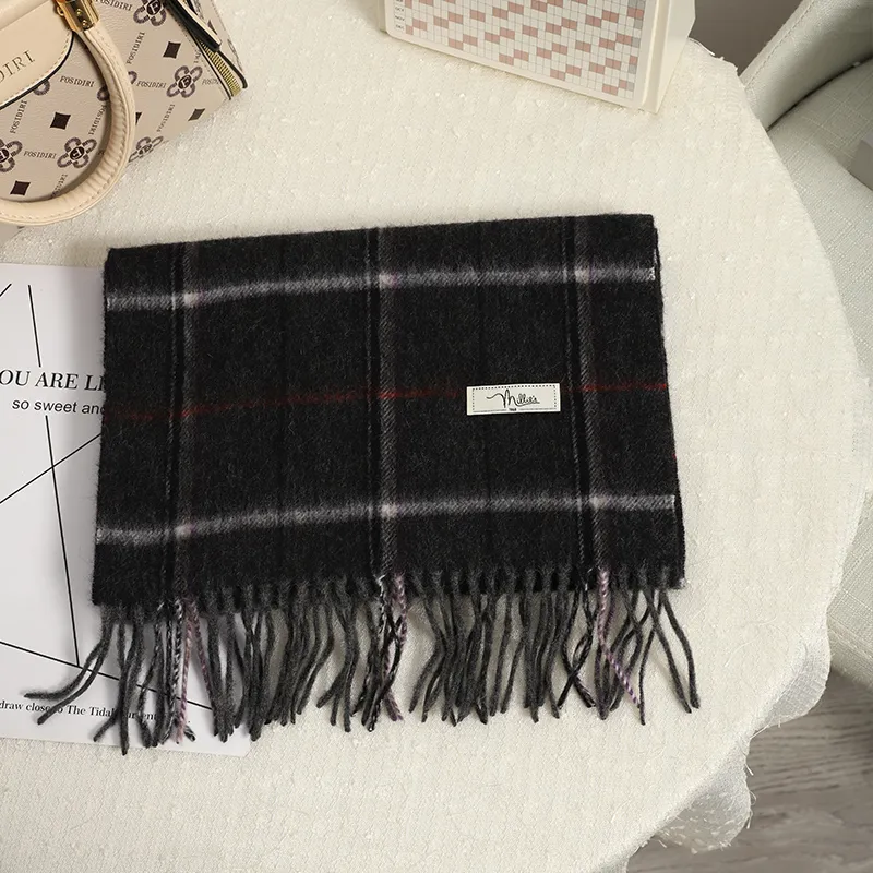 MILLIE'S Wool Knit Scarves Unisex-3