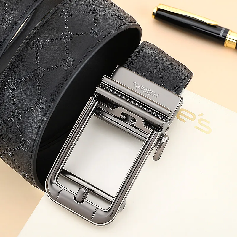 MILLIE'S Cow Split Leather Belts Men's Width  3.5cm-5