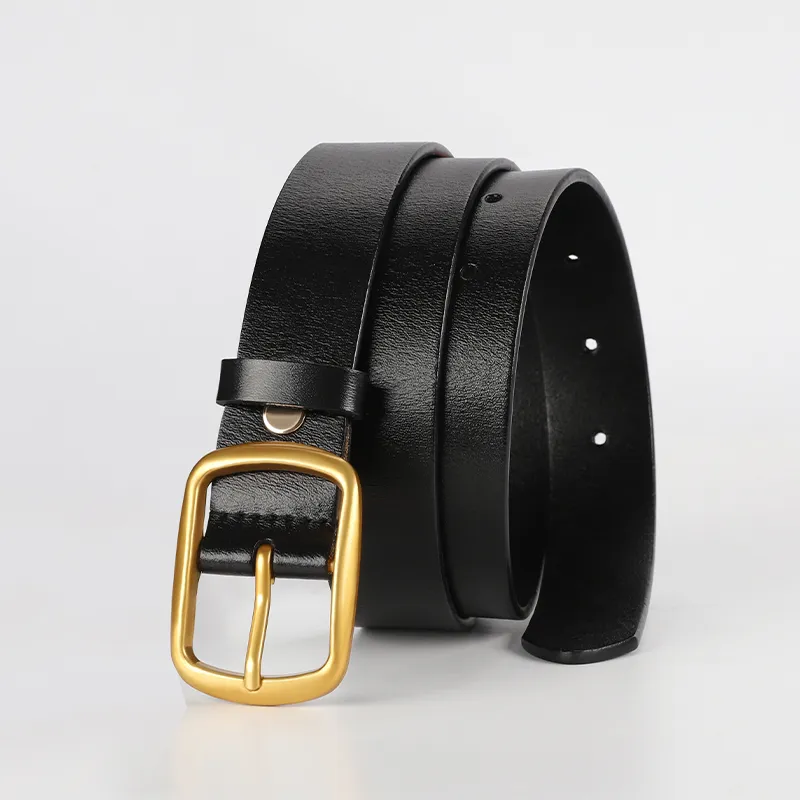 MILLIE'S Cow Split Leather Leather Belts Women's Width 2.8CM-3