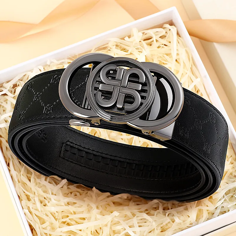 MILLIE'S Cow Split Leather Belts Men's Width 3.5cm-3