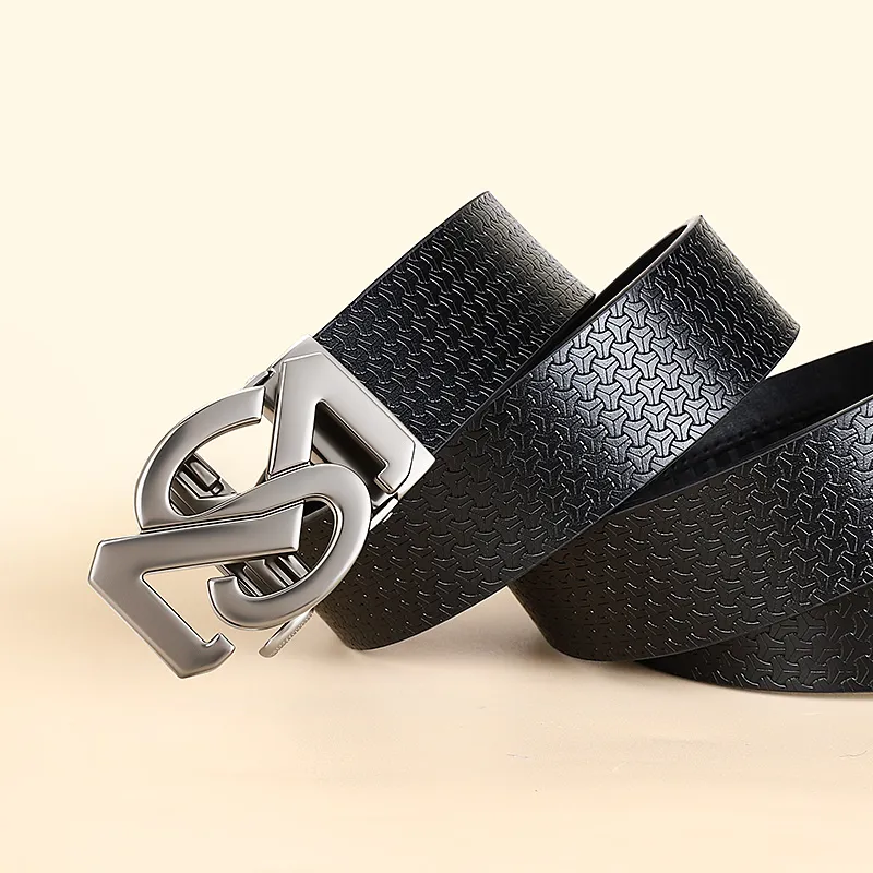 MILLIE'S Cow Split Leather Belts Men's Width 3.4cm-3