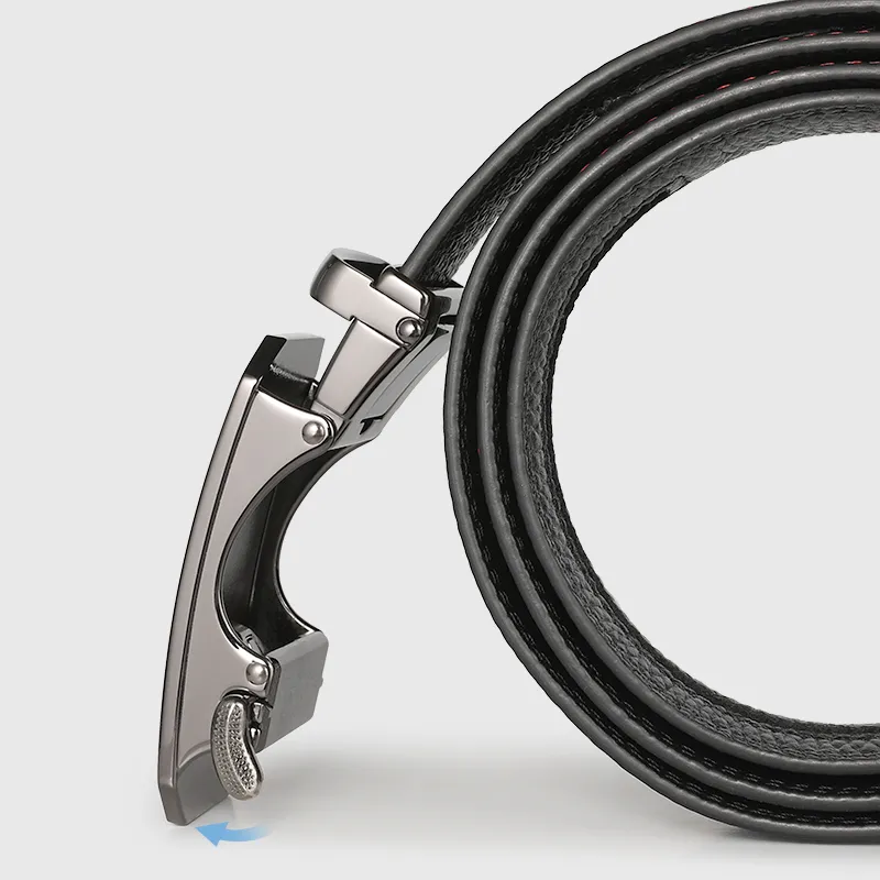 MILLIE'S Top Grain Cow Leather Leather Belts Men's Width  3.5cm-2
