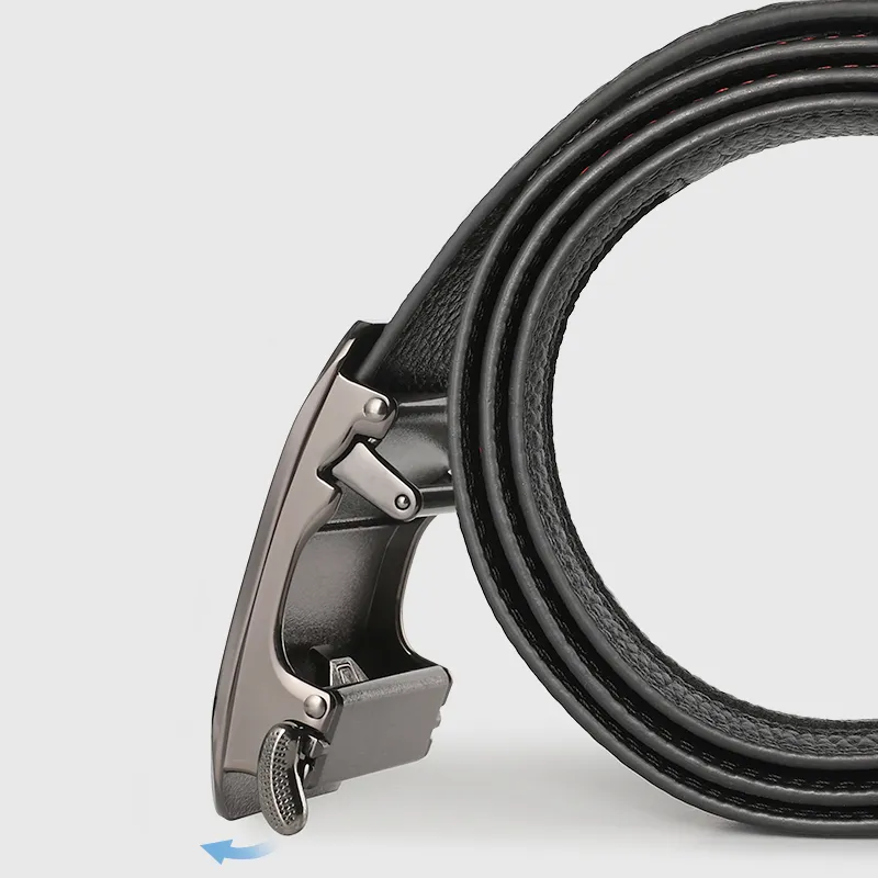 MILLIE'S Top Grain Cow Leather Belts Men's Width 3.5cm-2