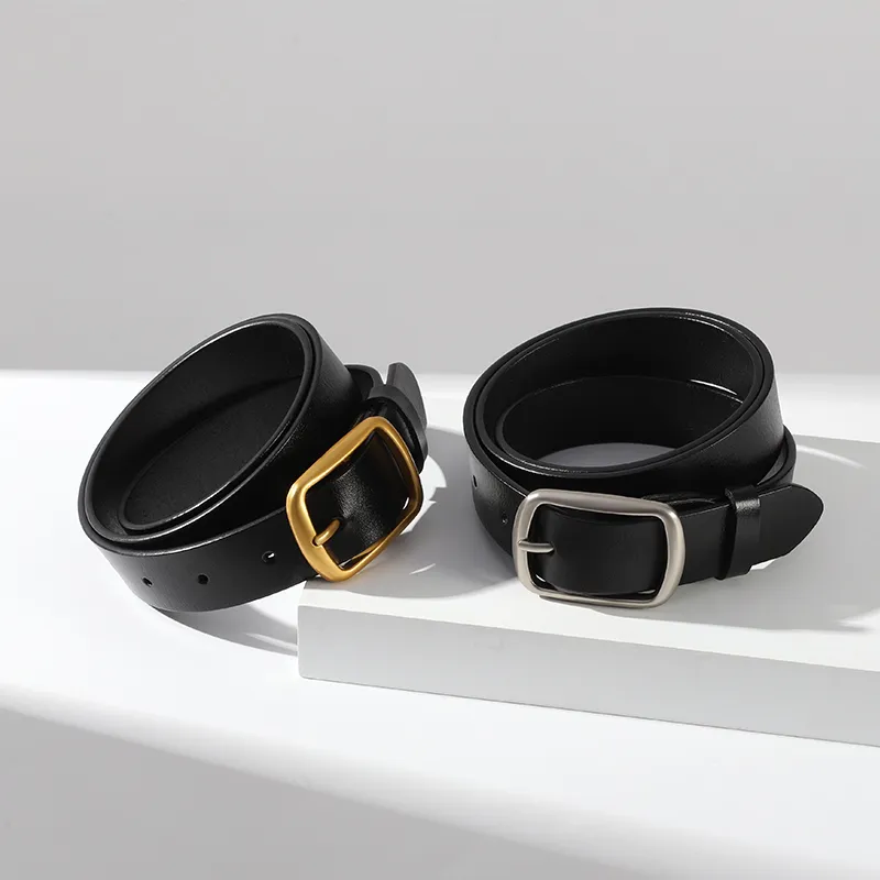 MILLIE'S Cow Split Leather Leather Belts Women's Width 2.8CM-1